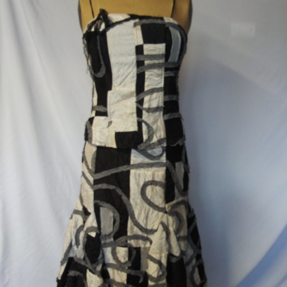 Victoria Estepa 2 piece Patchwork Outfit Top/Skirt - Picture 8 of 8